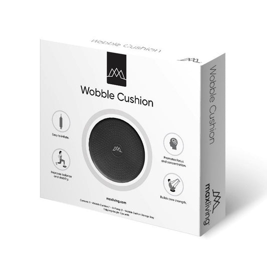 MaxLiving Inflatable Wobble Cushion – Balance Disc for Core Strength & Spinal Stability