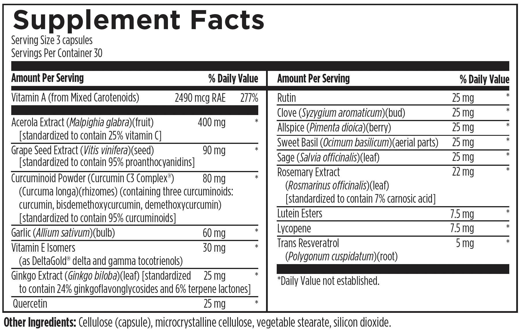 Antioxidant Complex