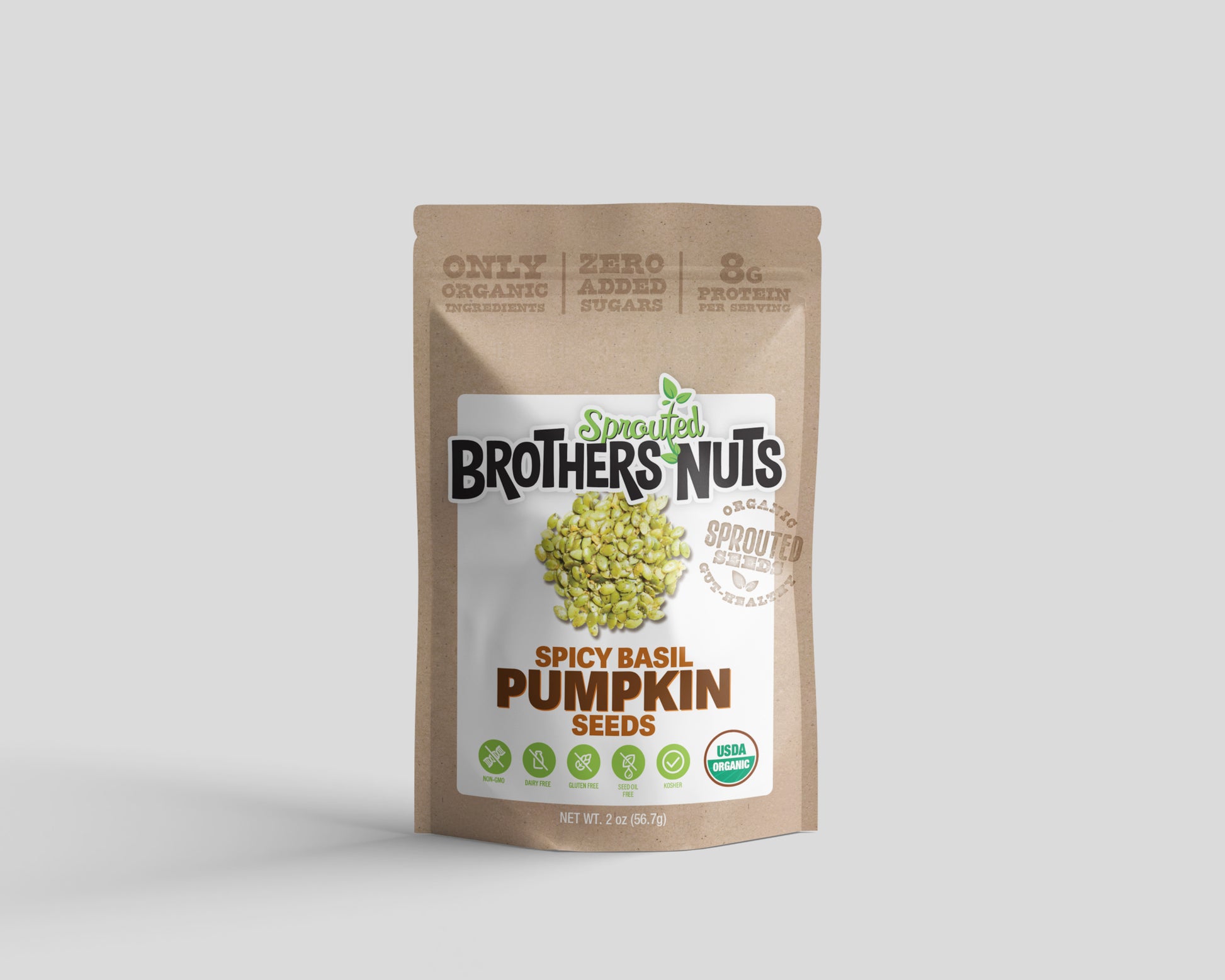Brother's Nuts - Spicy Basil Pumpkin Seeds