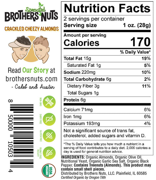 Brother's Nuts - Crackled Cheezy Almonds