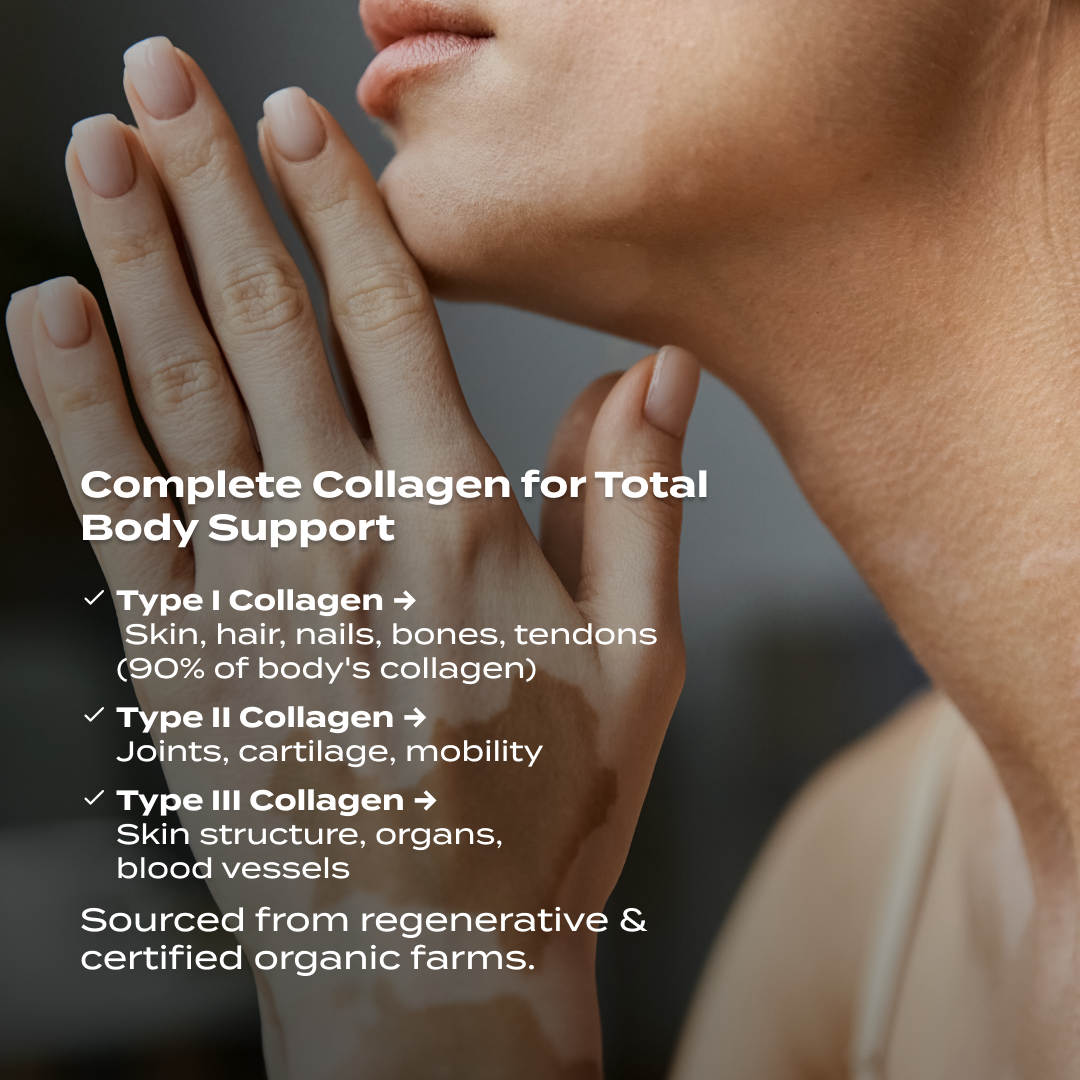 PurePath Collagen Peptides – Types I, II & III Collagen Powder for Joints, Skin & Hair