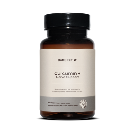 PurePath Curcumin + Nerve Support – Organic Turmeric Extract with Ashwagandha, Alpha-Lipoic Acid & Regenerative Herbs for Joint, Nerve & Immune Health