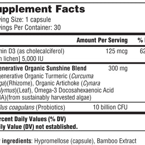 PurePath Vitamin D3 + Probiotics & Sunshine Blend – 5,000 IU