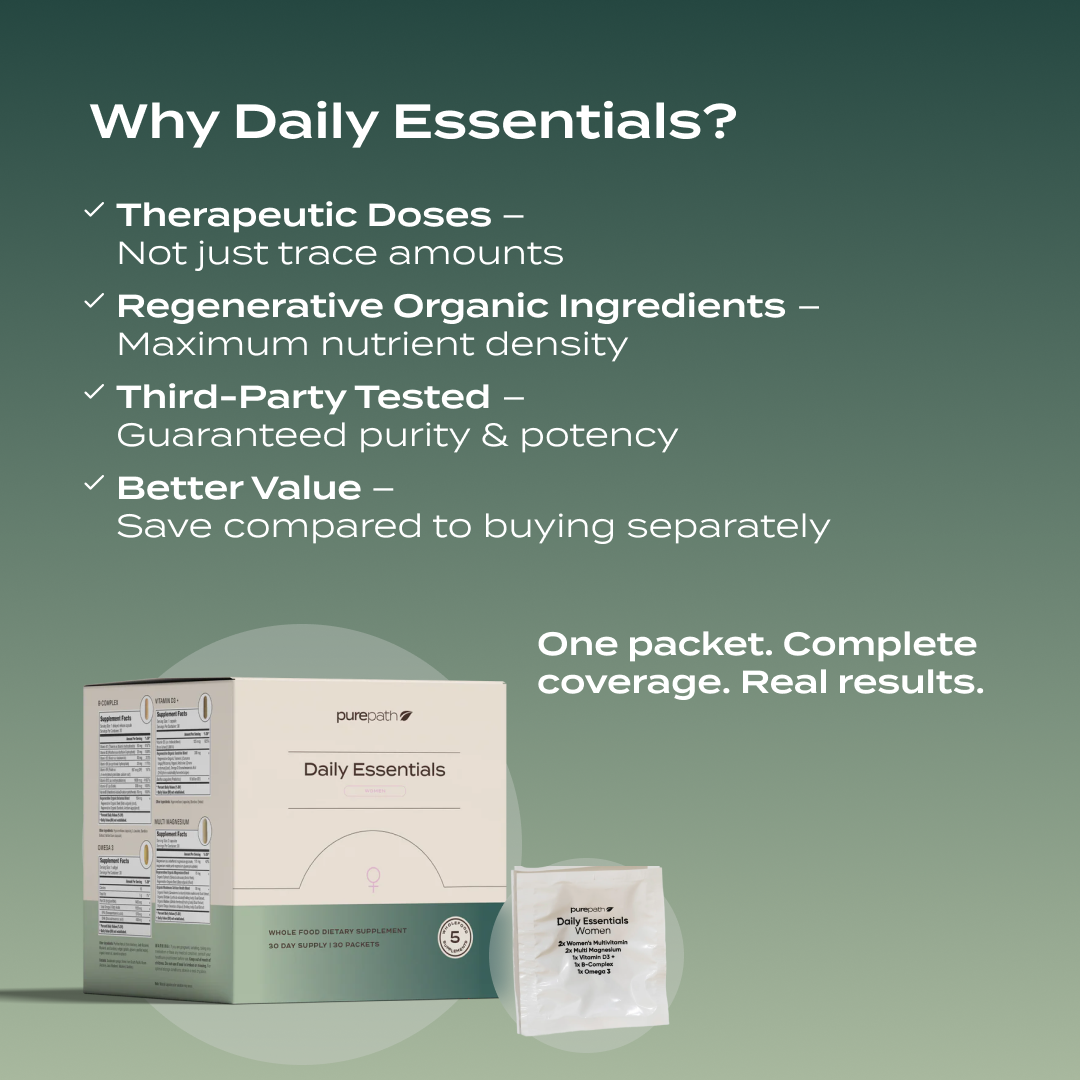 PurePath Daily Essentials for Women – Complete 5-in-1 Daily Vitamin Pack