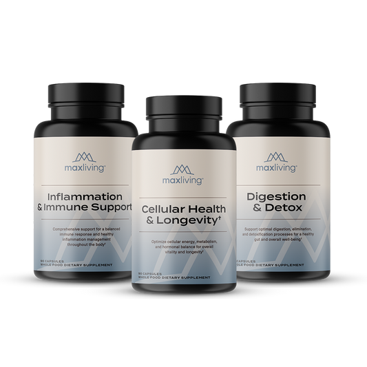 The Foundational 3 – Complete Supplement Bundle for Cellular Health, Immunity & Digestion
