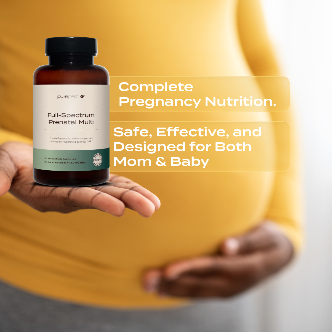 PurePath Full-Spectrum Prenatal Multivitamin – Folate, DHA & Probiotics for Pregnancy & Postpartum