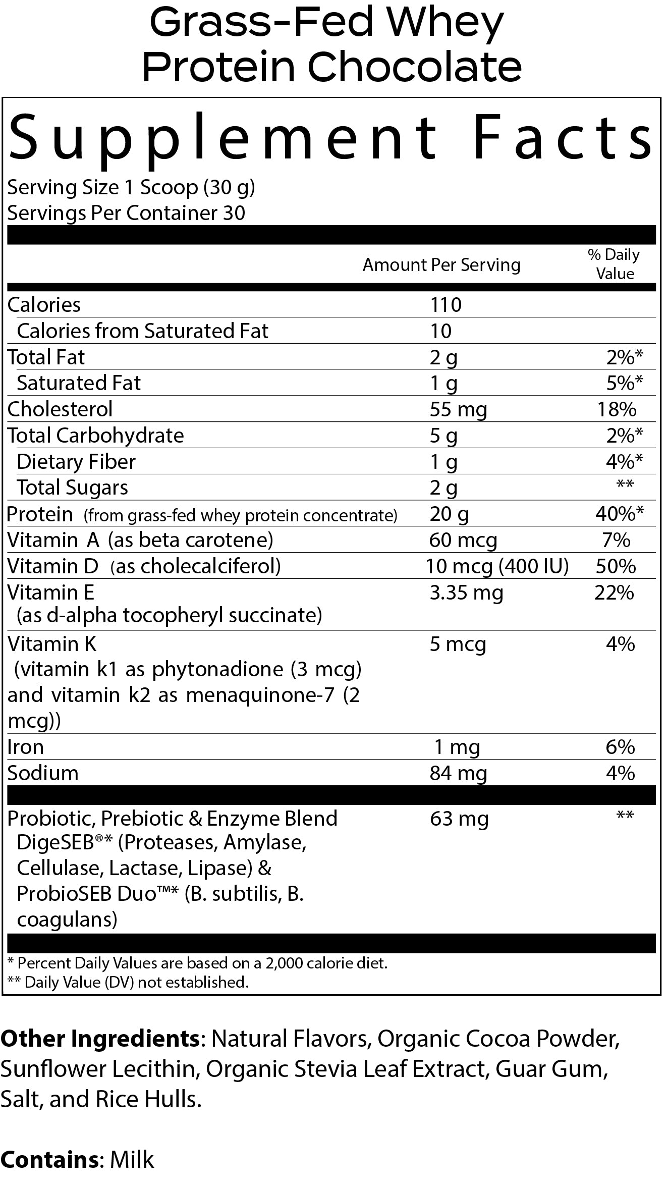 Grass-Fed Whey Protein