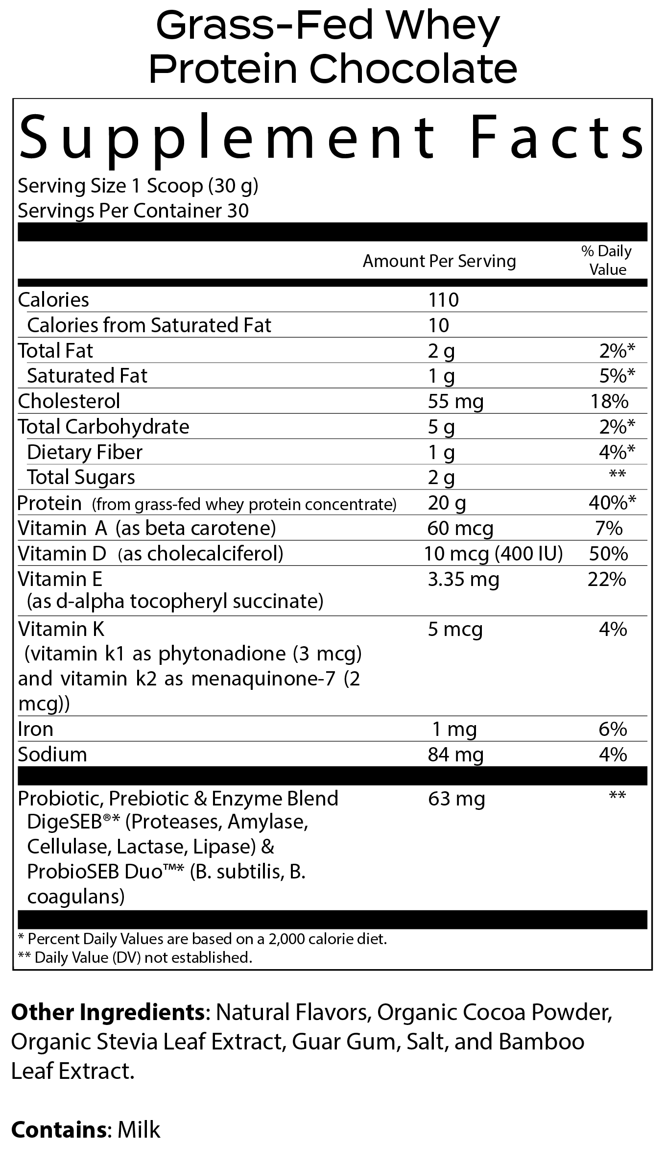 Grass-Fed Whey Protein