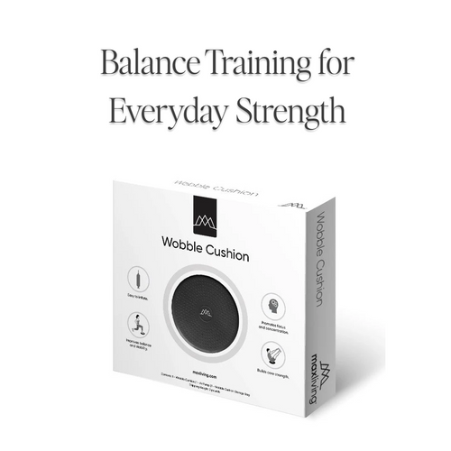 MaxLiving Inflatable Wobble Cushion – Balance Disc for Core Strength & Spinal Stability