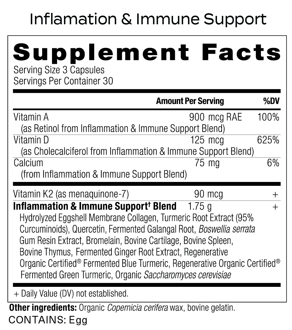 Inflammation & Immune Support – Comprehensive Joint, Immune & Recovery Formula