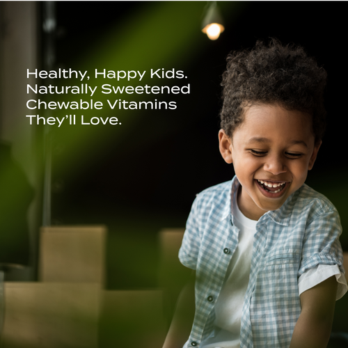 Max Kids Multivitamin – Naturally Sweetened Chewable with Fermented Superfoods for Ages 1+