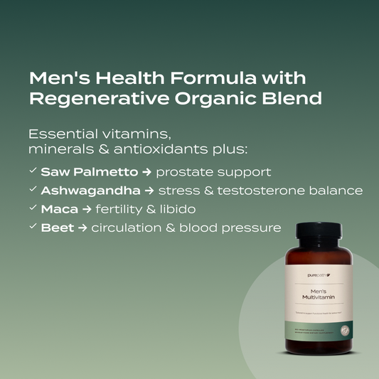 PurePath Men's Multivitamin – Complete Daily Nutrition with Prostate, Testosterone & Energy Support