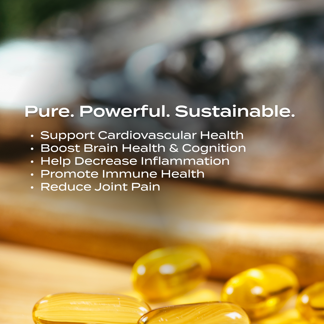 PurePath Omega 3 – 1,000mg EPA/DHA Natural Triglyceride Fish Oil | Sustainably Sourced