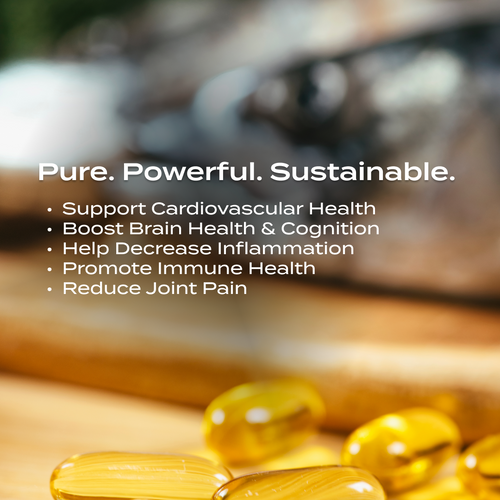 PurePath Omega 3 – 1,000mg EPA/DHA Natural Triglyceride Fish Oil | Sustainably Sourced