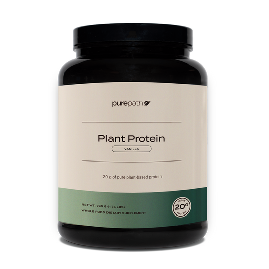 PurePath Plant Protein – 20g Vegan Protein Powder with Digestive Blend & Regenerative Organic Fruits & Vegetables