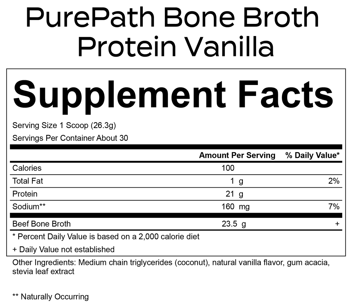 PurePath Bone Broth Protein | 21g Grass-Fed Collagen Protein - Gut ...