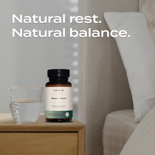 PurePath Sleep + Mood – Natural Sleep & Mood Support Supplement with 5-HTP, Melatonin, P-5-P & Organic Botanicals