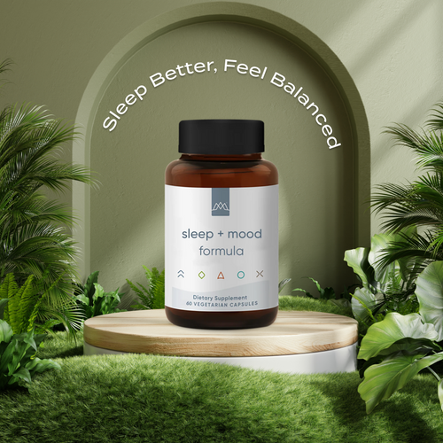 MaxLiving Sleep and Mood Formula – Natural Sleep Aid | 3mg Melatonin, 5-HTP, L-Theanine & Inositol for Restful Sleep & Balanced Mood