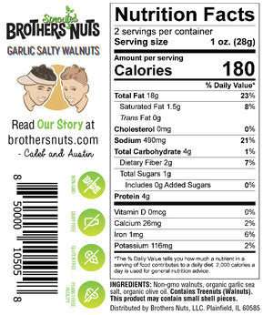 Brother's Nuts - Garlic Salty Walnuts