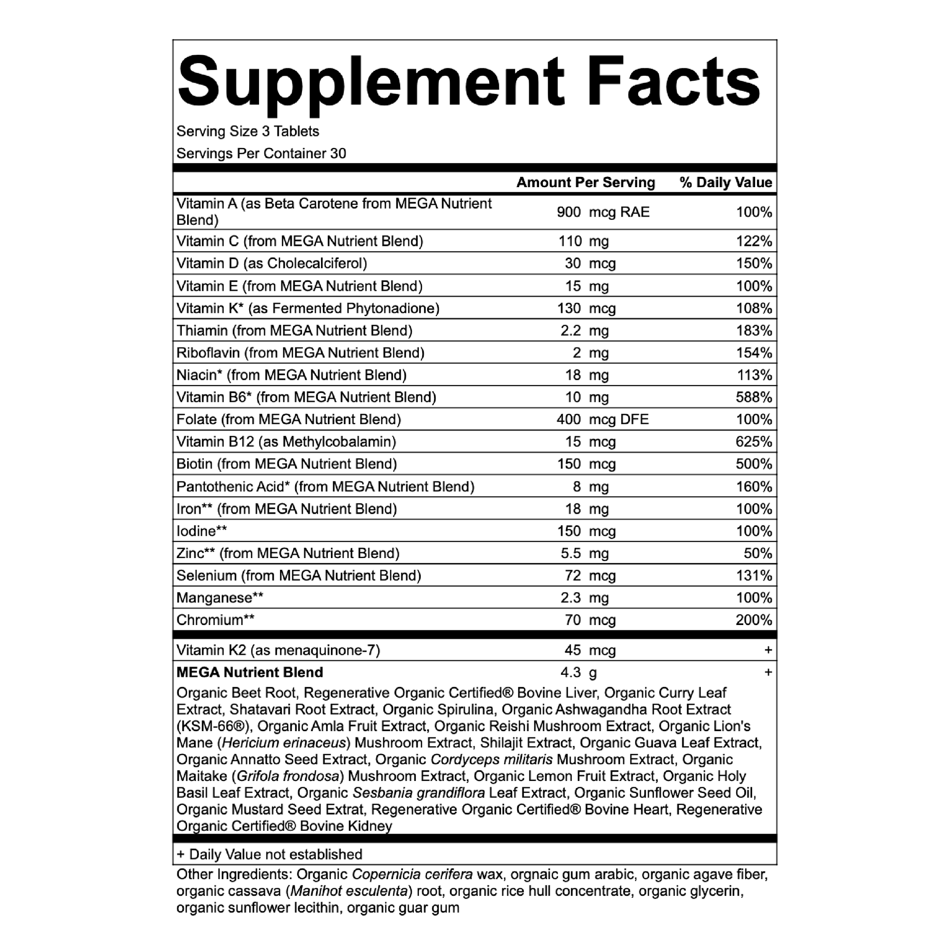 Kingdom Health Sciences - Mega Multi for Women