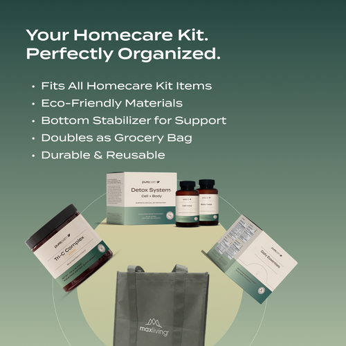 MaxLiving Tote Bag – Eco-Friendly Storage for Homecare Kit & Reusable Grocery Bag