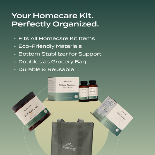 MaxLiving Tote Bag – Eco-Friendly Storage for Homecare Kit & Reusable Grocery Bag