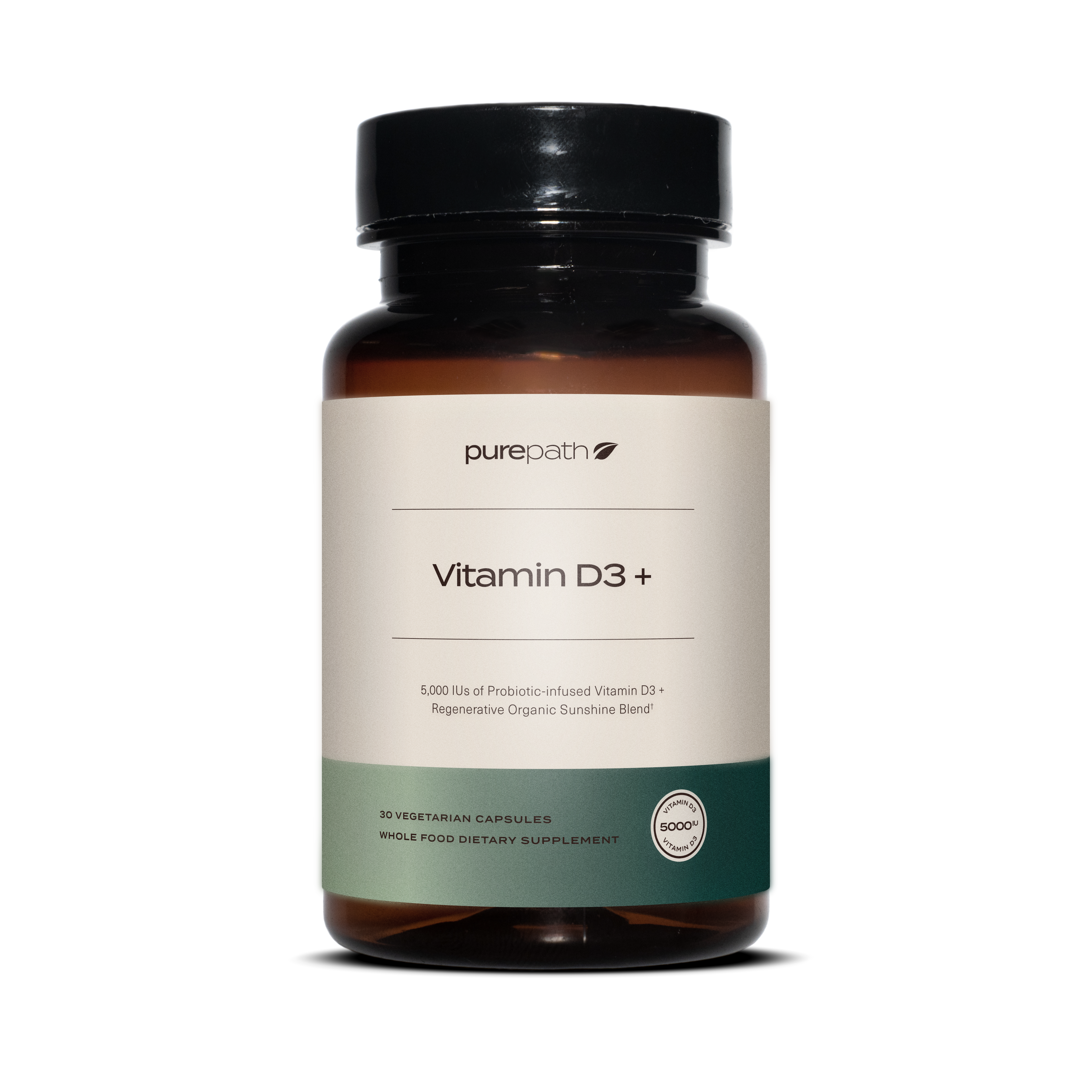 PurePath Vitamin D3 + Probiotics | 5,000 IU Supplement for Immune, Bone ...