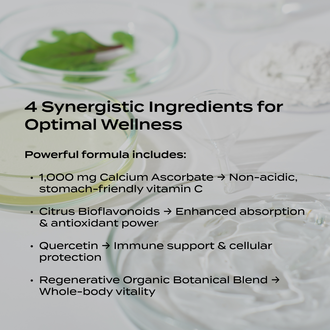 PurePath Vitamin C Capsules – Comprehensive Immune Support & Antioxidant Formula with Citrus Bioflavonoids & Quercetin