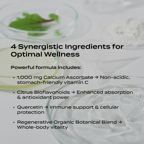 PurePath Vitamin C Capsules – Comprehensive Immune Support & Antioxidant Formula with Citrus Bioflavonoids & Quercetin