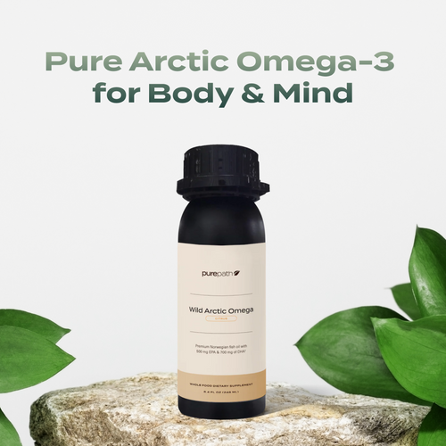 PurePath Wild Arctic Omega – Premium Norwegian Fish Oil | 500 mg EPA & 700 mg DHA for Brain, Heart & Joint Health