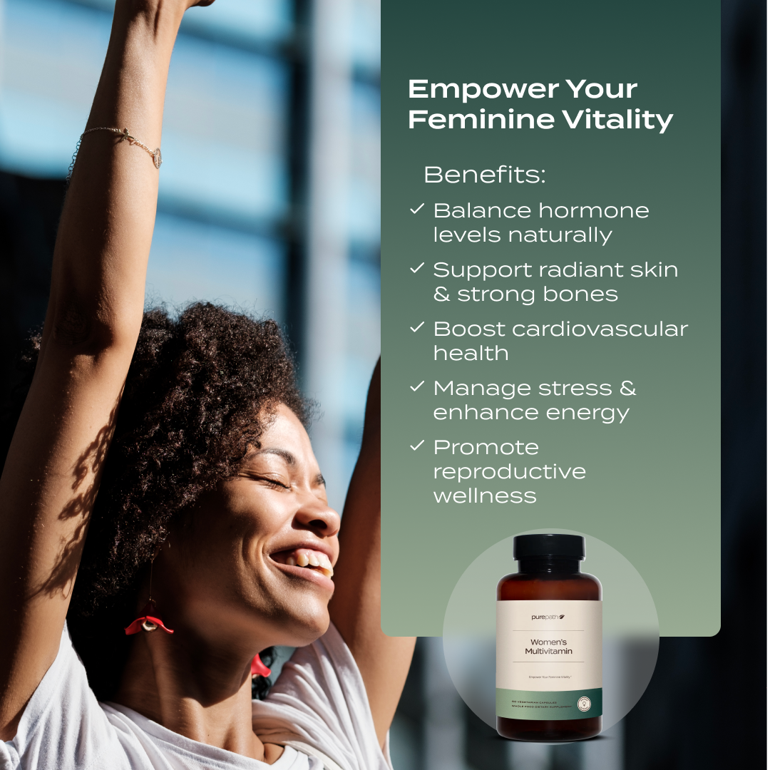 PurePath Women's Multivitamin – Complete Daily Nutrition with Regenerative Organic Blend